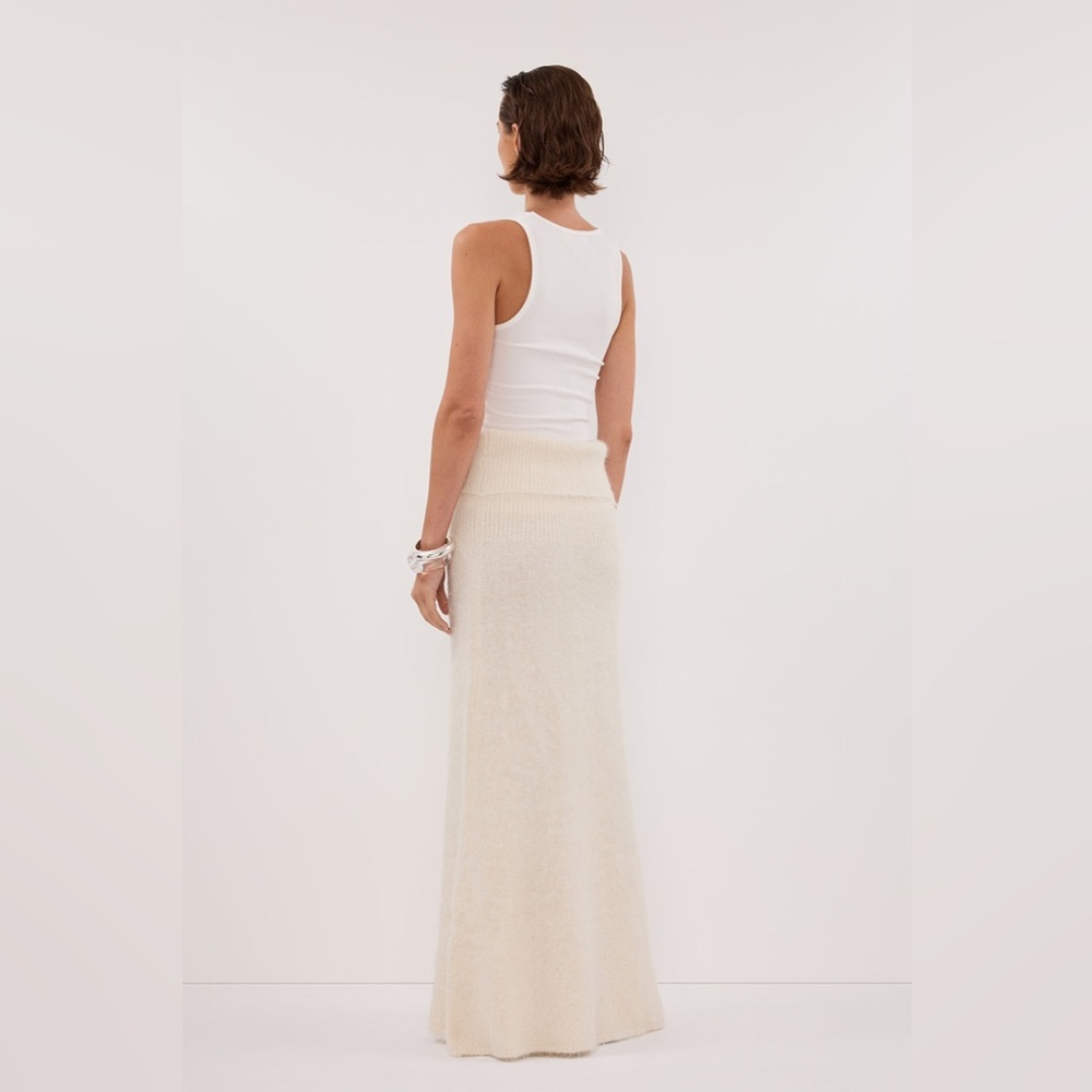 NWT dissh ivory Salma angora skirt - size s - Picture 7 of 9